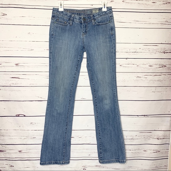 Converse One Star Light Wash Bootcut Jeans Size 2 - Picture 10 of 11